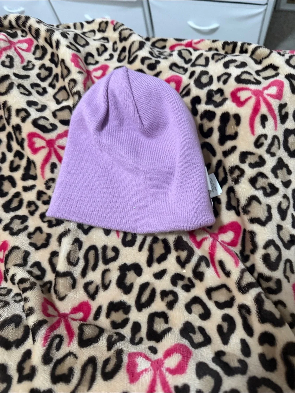ZeroXposur Kids Gray Beanie with Purple & Pink Stripes